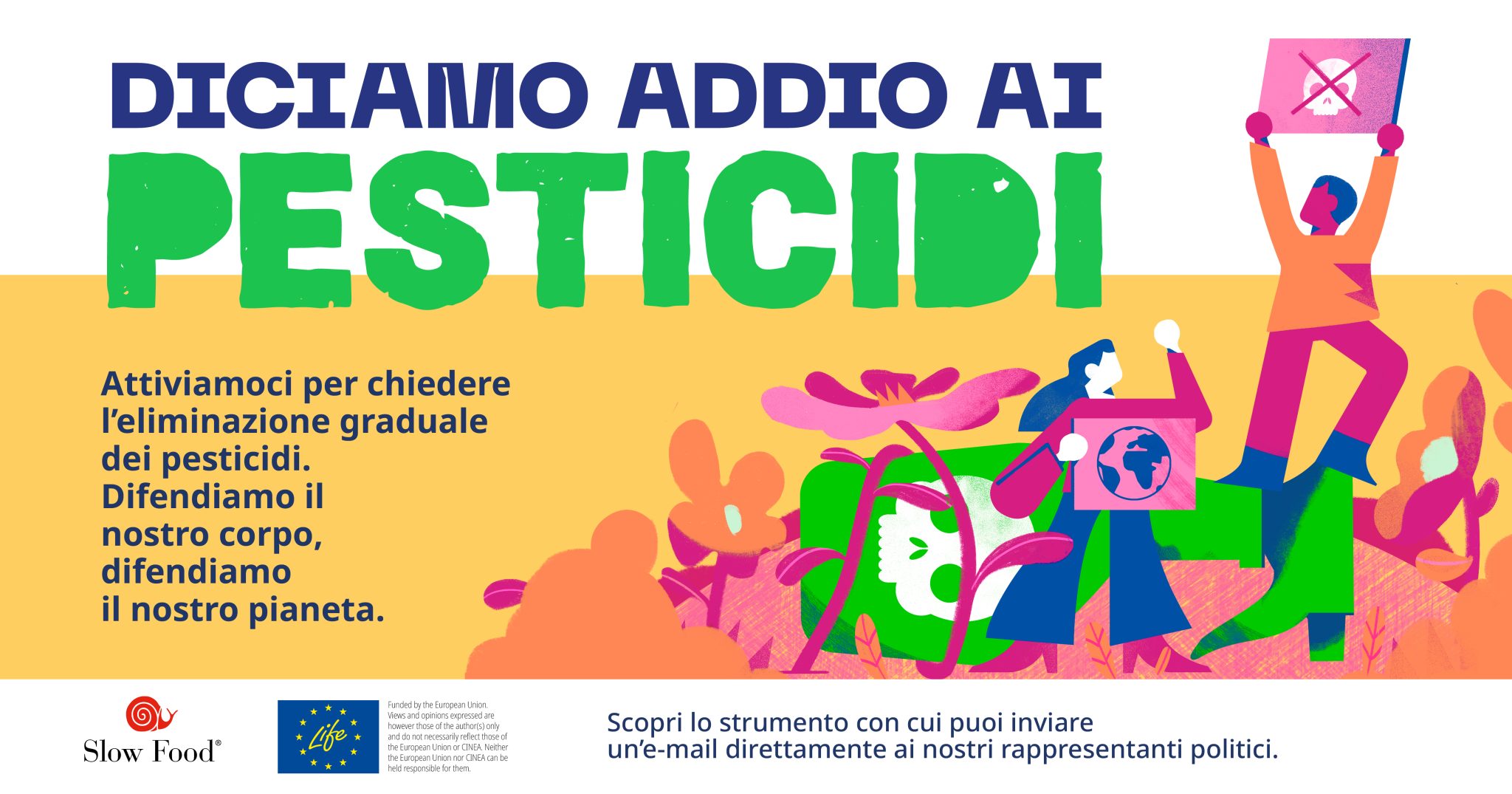 <strong>Diciamo addio ai pesticidi! La nuova campagna di Slow Food per un’Europa libera dai pesticidi  </strong>