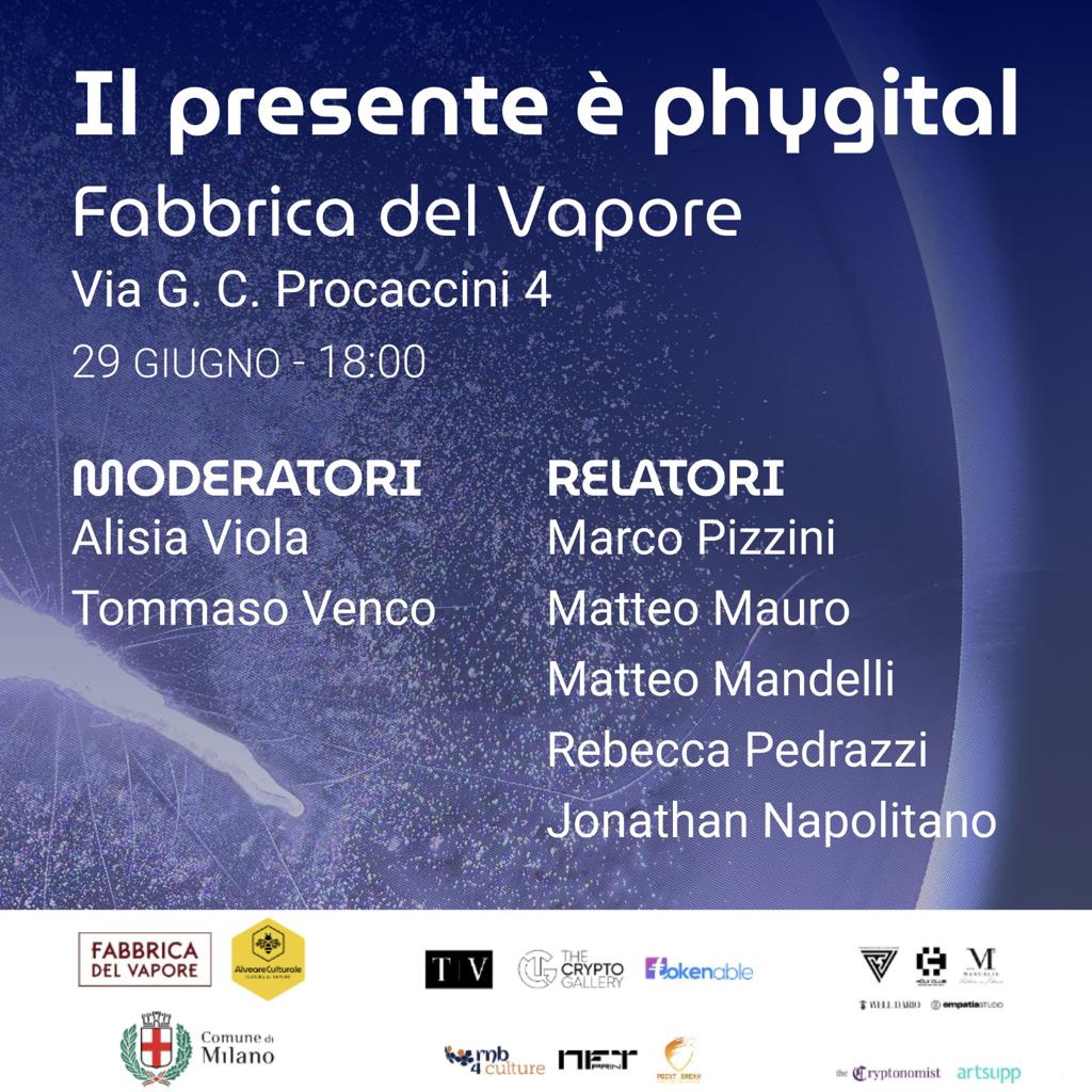 Giovedì 29 giugno alle ore 18:00 “Il presente è Phygital” evento collaterale alla mostra personale di Matteo Mandelli // YOU “THE CONTACT” | Fino al 6 luglio 2023 Fabbrica del Vapore