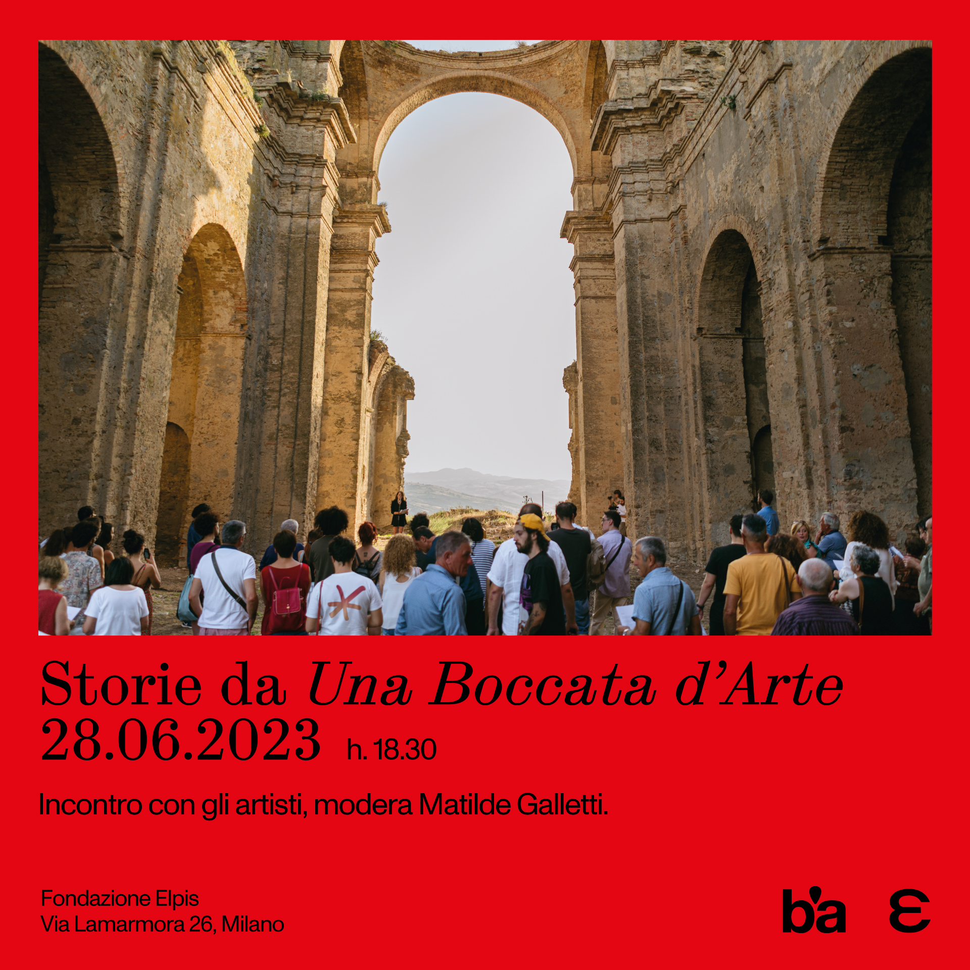 Mercoledì 28 giugno 2023 alle ore 18:30 Fondazione Elpis presenta ‘STORIE DA UNA BOCCATA D’ARTE’ | Incontro con gli artisti | Milano, via Lamarmora 26