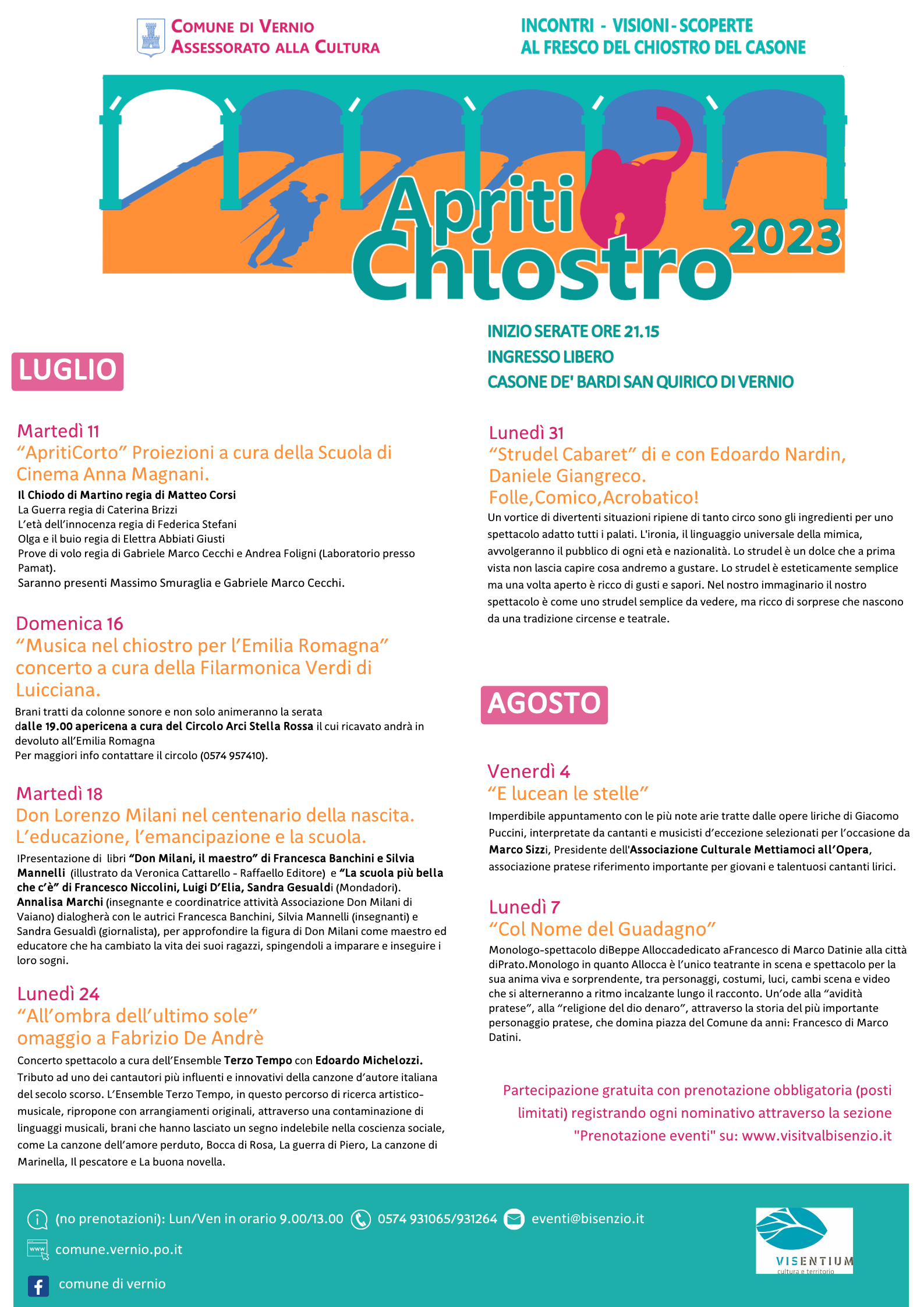 <strong>Apriti Chiostro, il viaggio 2023 fra musica, cinema e teatro</strong>