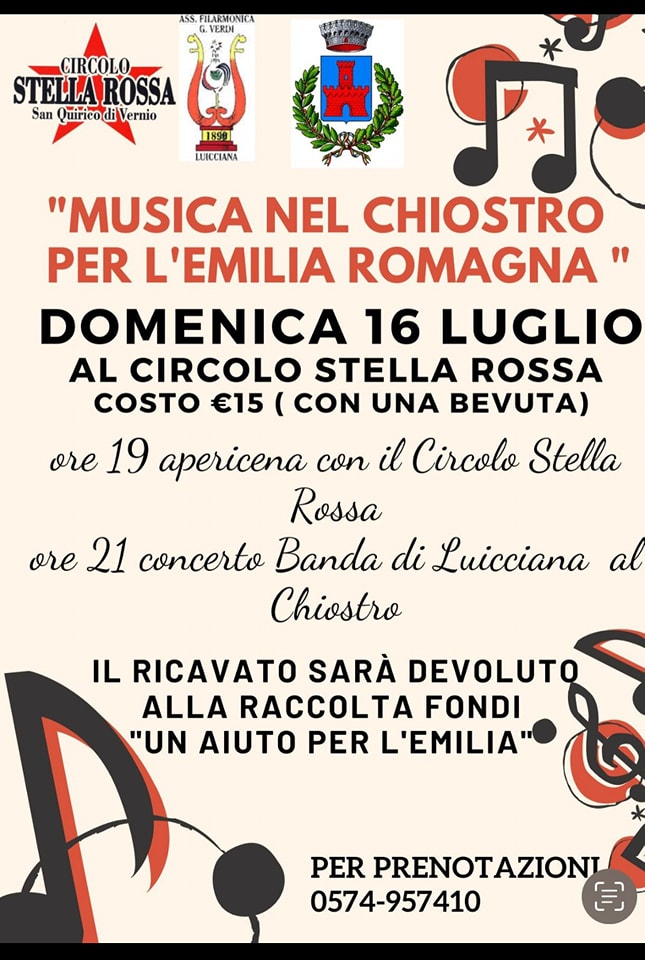 <strong>Musica nel chiostro per l’Emilia Romagna</strong>