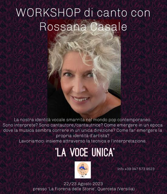 Workshop di canto con Rossana Casale