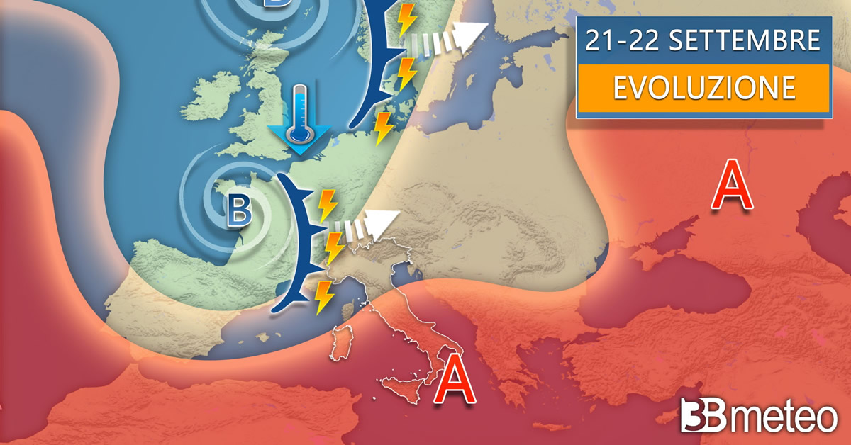 3BMETEO.COM: “Settimana movimentata tra forti temporali, caldo anomalo e vortice ciclonico”