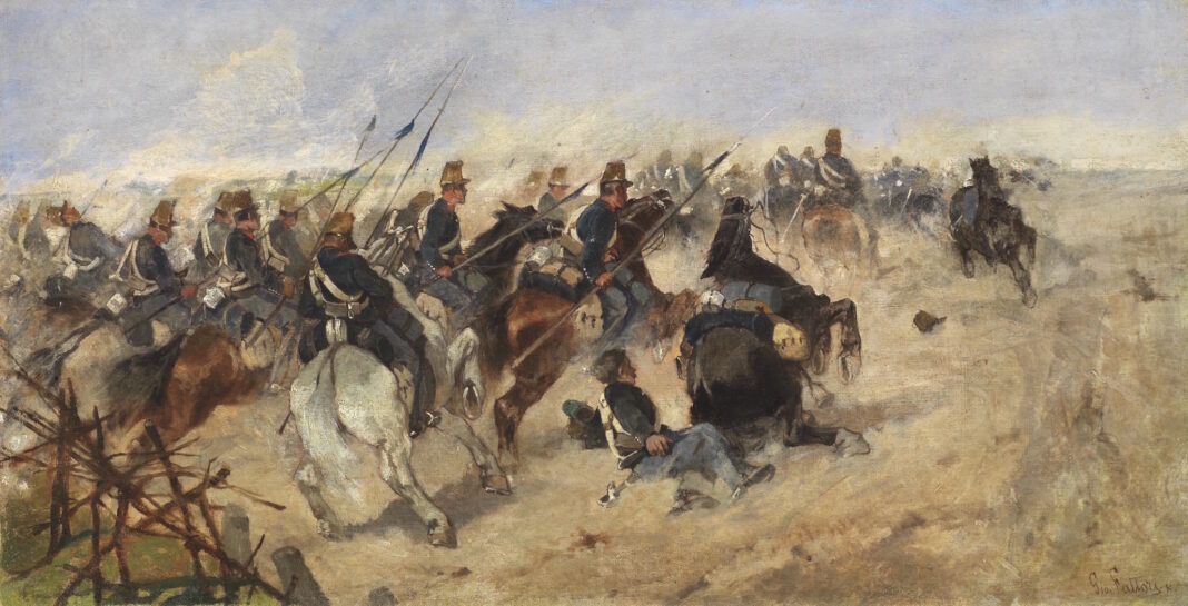fattori, carica di cavalleria, 1870 80 bassa