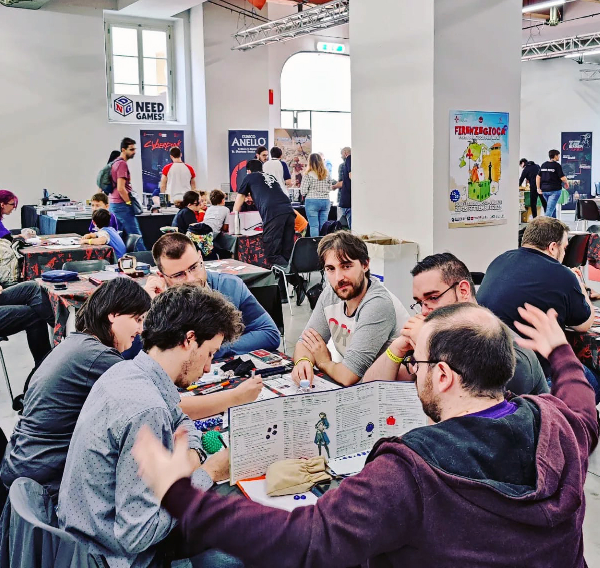 firenzegioca 2022 tavoli gdr associazione kraken panoramic