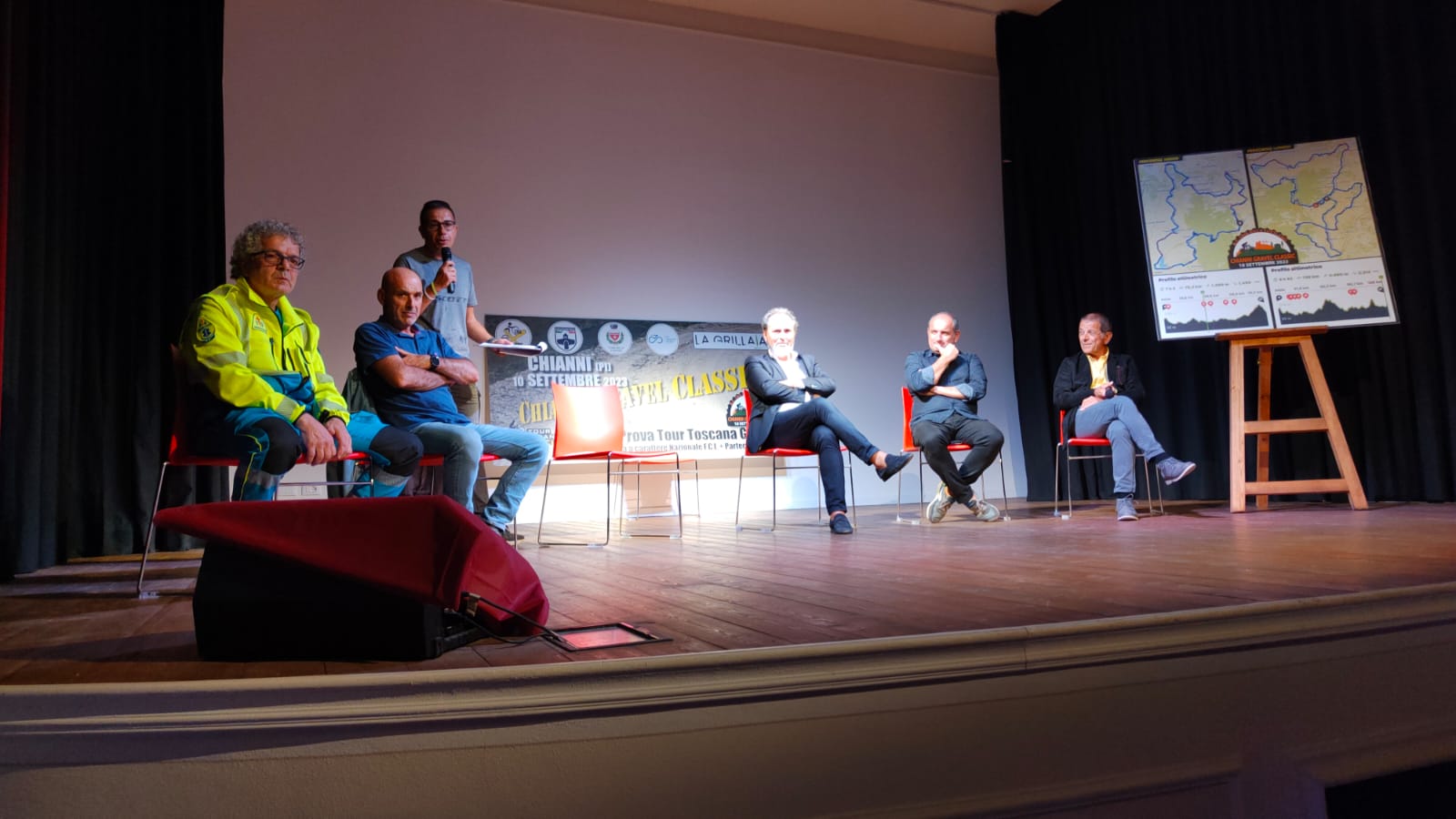 un momento della presentazione dellevento mercoledi 30 agosto a chianni