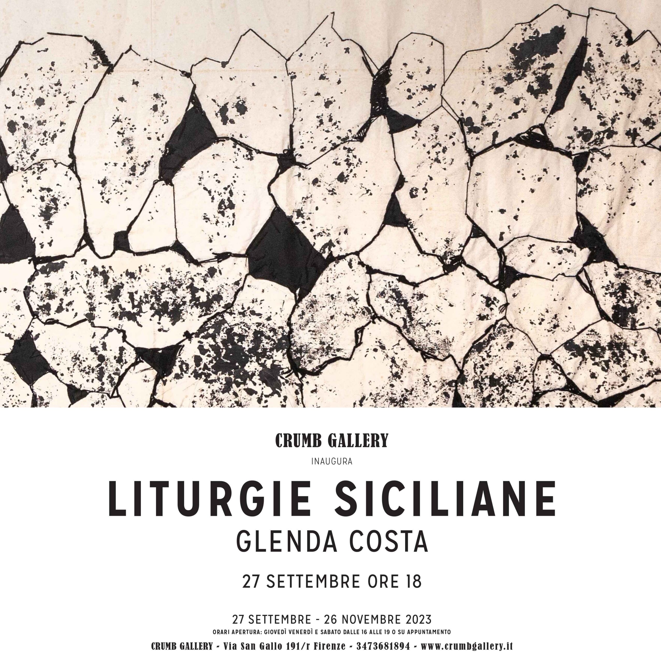 <strong>CRUMB GALLERY | GLENDA COSTA | LITURGIE SICILIANE | inaugurazione mercoledì 27 settembre, ore 18</strong>