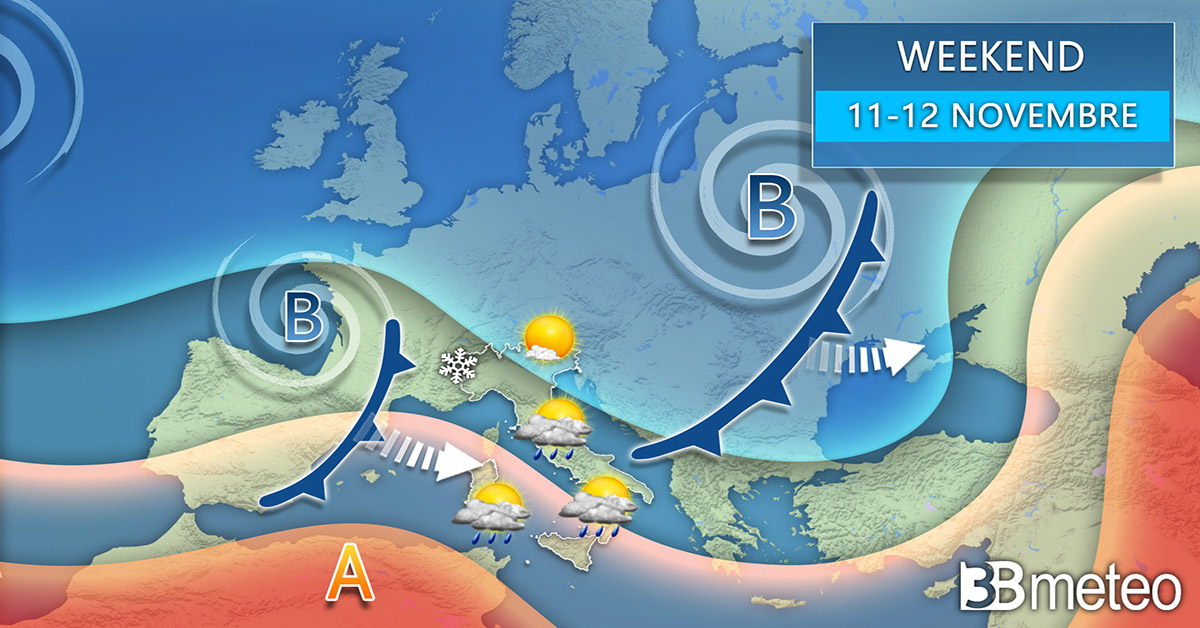 <strong>3BMETEO.COM: “Perturbazioni no-stop, altro maltempo fino al week-end</strong>