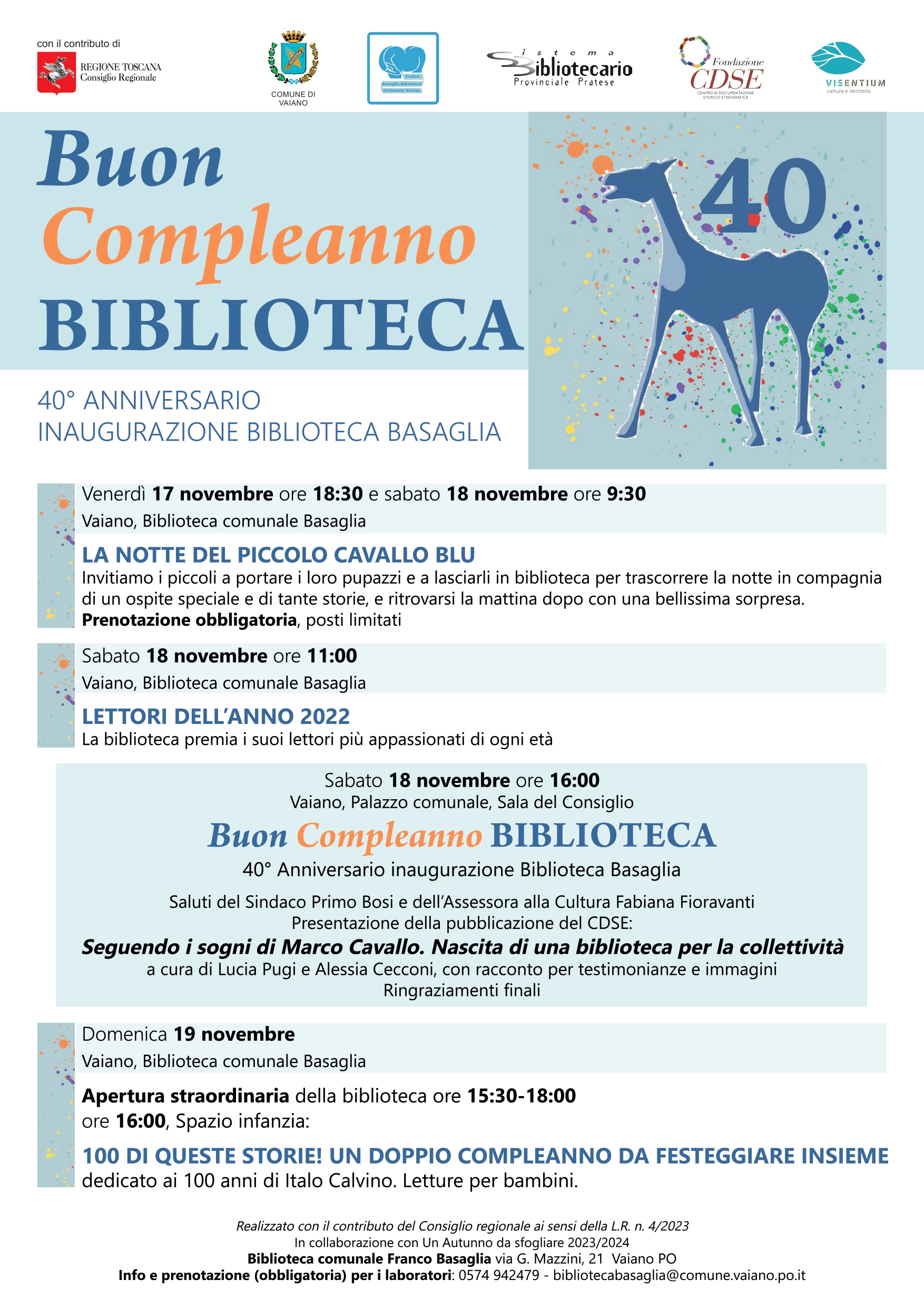 Buon compleanno biblioteca Basaglia