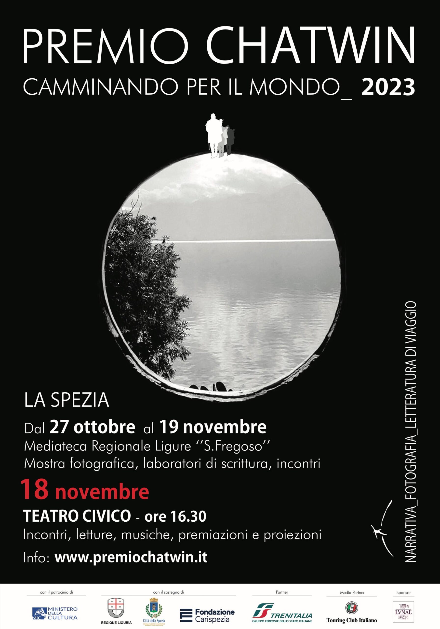 <strong>Premio Chatwin 2023: programma degli eventi e cerimonia finale (17-18 novembre, La Spezia)</strong>