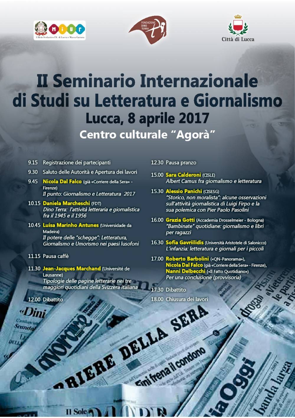 “Giornalisti o scrittori?” un seminario internazionale di studi della Fondazione Dino Terra