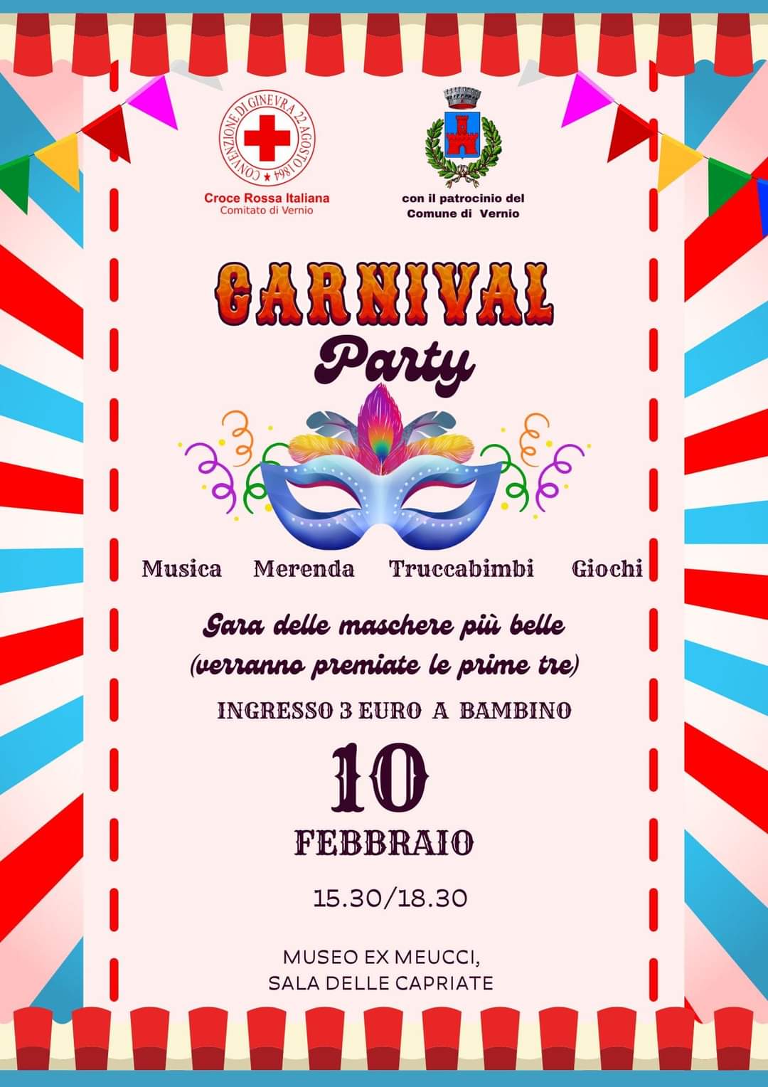 Carnevale, musica, spettacoli e premi alle maschere più belle