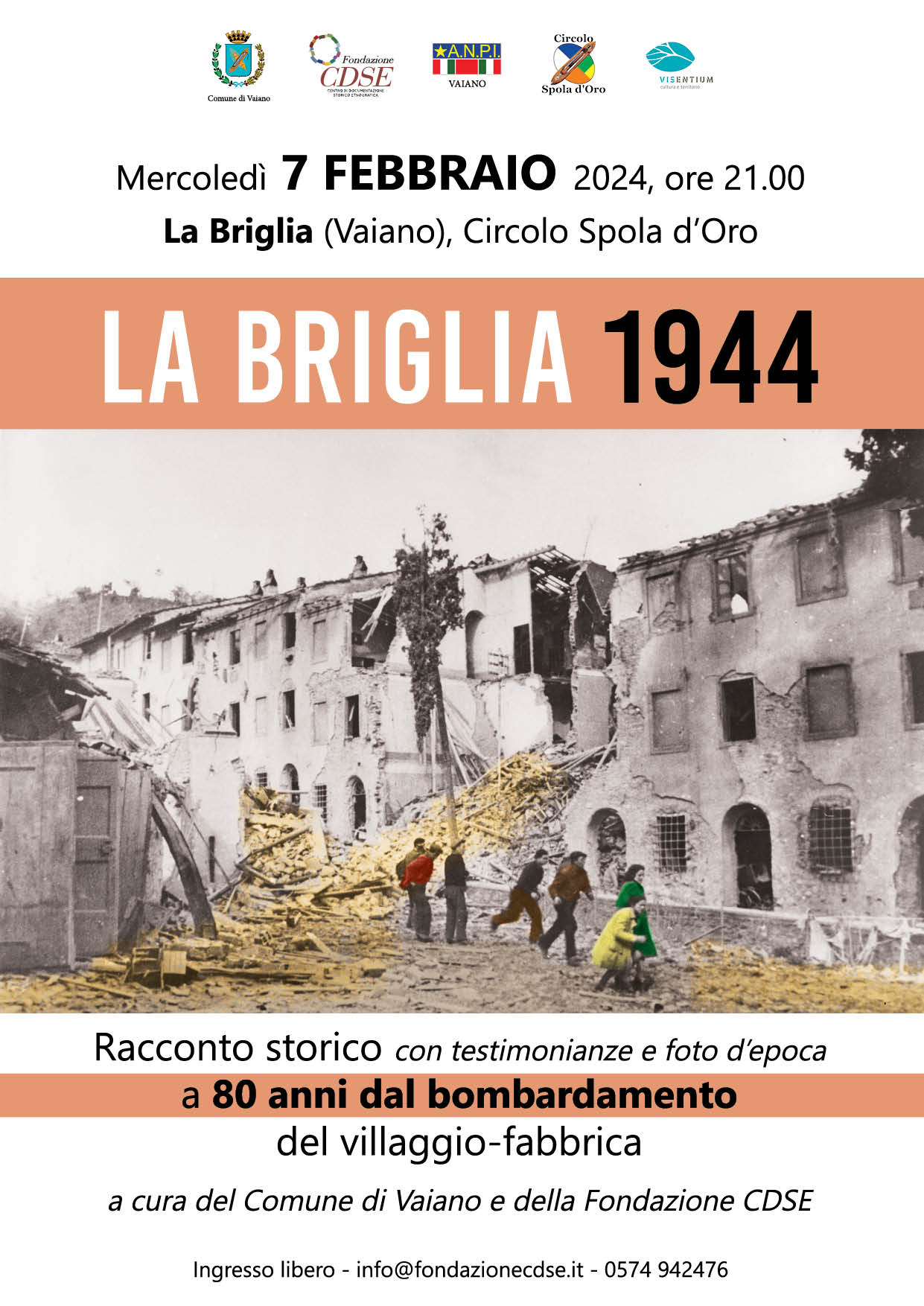 <strong>La Briglia 1944, il racconto storico a 80 anni</strong> <strong>dal bombardamento del villaggio-fabbrica</strong>