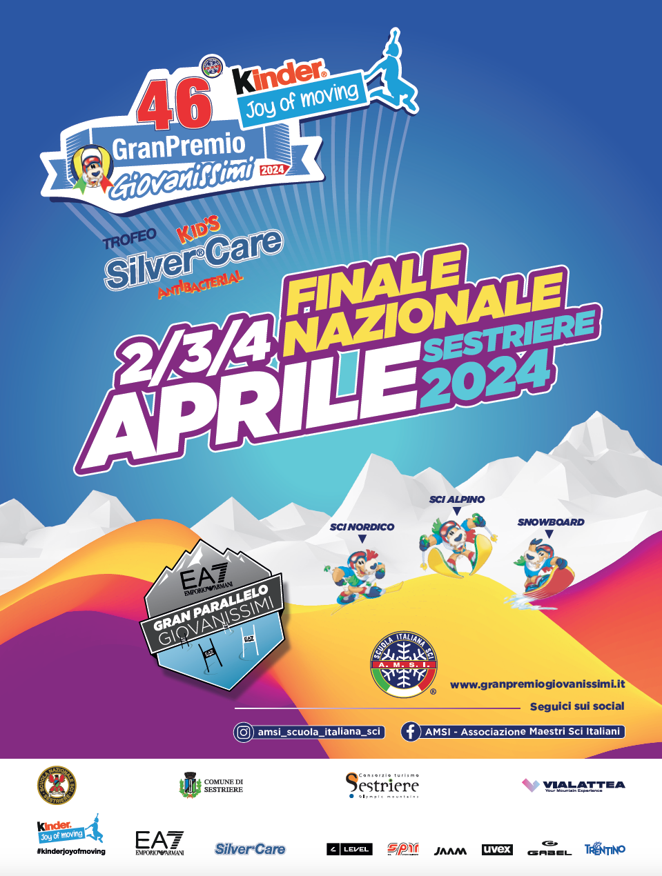 – Scuola Italiana Sci ➡️ Programa Finale Nazionale 46° GranPremio Giovanissimi Kinder joy of Moving – Trofeo Silver®Care