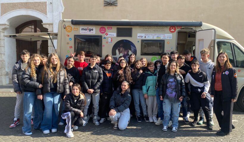 foto di gruppo al camper
