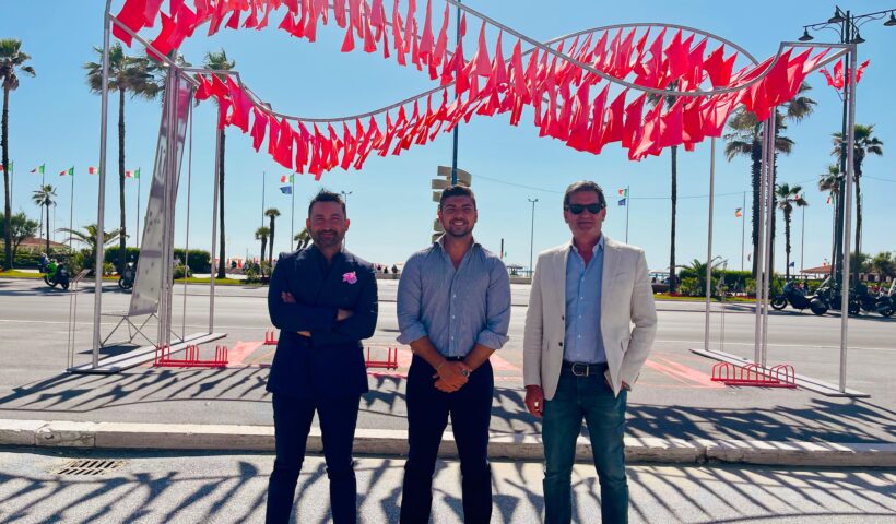 inaugurazione installazione viareggio corertex giro d'italia ter